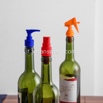 Tappo per bottiglia di vino in silicone riutilizzabile personalizzato